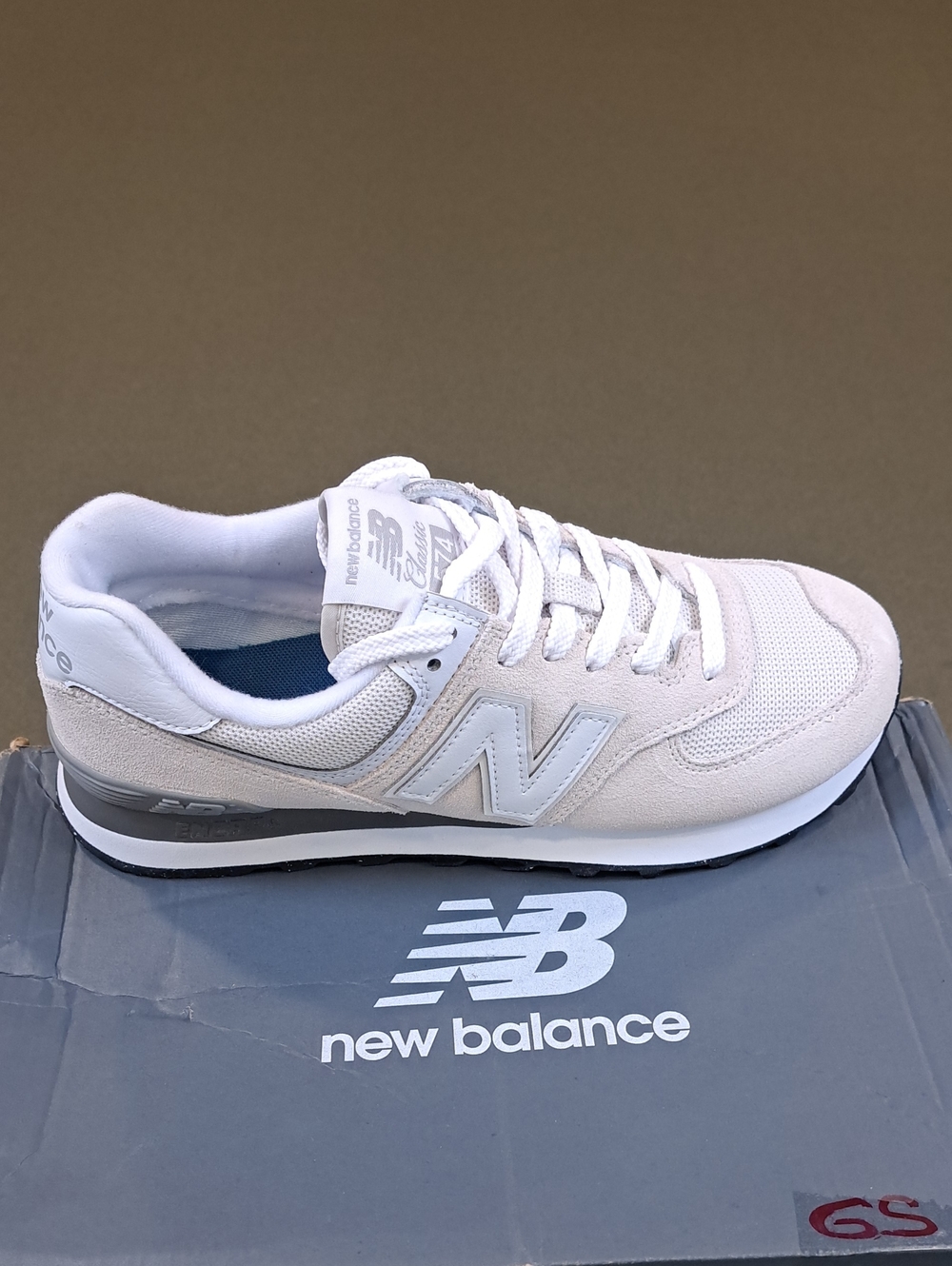 New Balance 574 Core Sneaker - Color: Nimbus Cloud / White - Size: Women 8